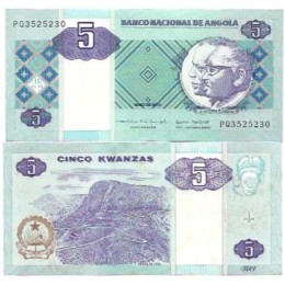 Angola 5 Kwanzas 2010 FE P-144b