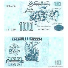 Argélia 100 Dinars 1992 P-137 Fe Argélia 100 Dinars 1992 P-137 Fe