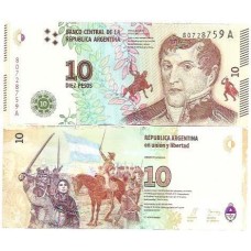Argentina 10 Pesos 2016 P-360 FE Série A