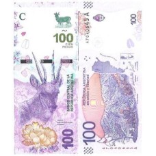 Argentina 100 Pesos 2018 Fe P-363Aa Série A Taruca