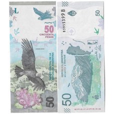Argentina 50 Pesos 2020 P-363b Fe Condor