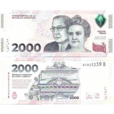 Argentina 2.000 Pesos 2023 P-371a Fe
