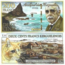 Arquipélago Kerguelen 200 Francos 2010 Nov Fe Polím