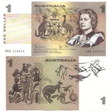 Austrália 1 Dollar 1974/83 FE P-42d Rainha