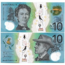 Austrália 10 Dollars 2017 FE P-63a Polím