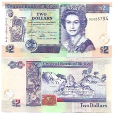 Belize 2 Dollars 2005 FE P-66b Rainha