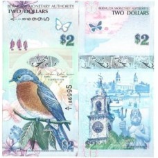 Bermuda 2 Dollars 2009 P-57b1 FE