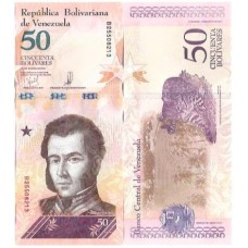 Venezuela 50 Bolivares Soberanos 2018 FE P-105a