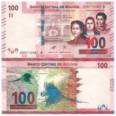 Bolívia 100 Bolivianos 2019 FE P-251 Bolívia 100 Bolivianos 2019 FE P-251
