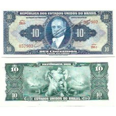 Brasil C-018 10 Cruzeiros 1943 FE Autogr - Série 291
