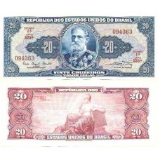 Brasil C-022 20 Cruzeiros 1961 FE
