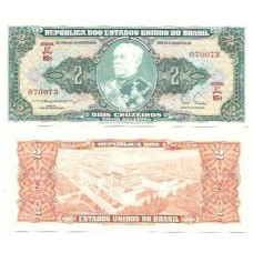 Brasil C-061 2 cruzeiros 1955 FE