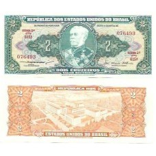 Brasil C-063 2 Cruzeiros 1956 FE - Série 615ª