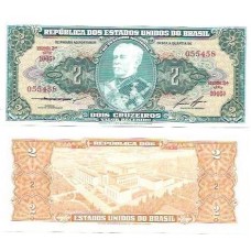 Brasil C-064 2 Cruzeiros 1958 FE - Série 1005ª