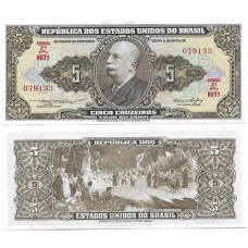 Brasil C-066 5 Cruzeiros 1953 FE
