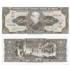 Brasil C-067 5 Cruzeiros 1954 FE