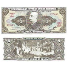 Brasil C-069 5 Cruzeiros 1958 FE