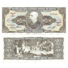 Brasil C-070 5 Cruzeiros 1959 FE