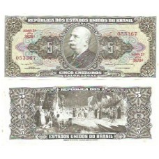 Brasil C-074 5 Cruzeiros 1964 FE