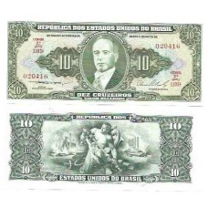 Brasil C-077 10 Cruzeiros 1954 FE