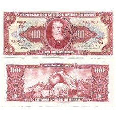 Brasil C-117 10 Centavos Carimbo 1966 SFE