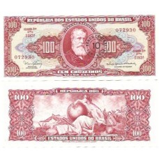 Brasil C-118 10 Centavos Carimbo 1967 FE