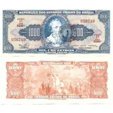 Brasil C-121 1 Cruzeiro Novo Carimbo 1967 FE