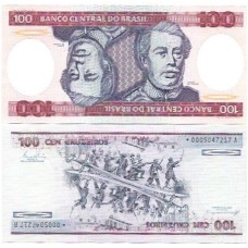 Brasil C-157a 100 Cruzeiros Asterisco* 1984 FE Série 0005
