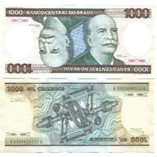 Brasil C-165 1.000 Cruzeiros 1986 FE Série 0001