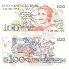 Brasil C-206 100 Cruzados Novos 1989 FE