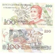 Brasil C-207 100 Cruzados Novos 1989 FE