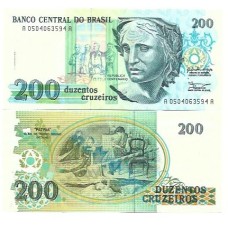 Brasil C-215 200 Cruzeiros 1990 FE - Série 0504