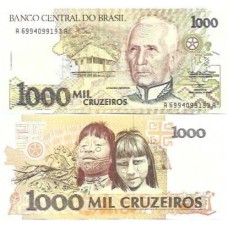 Brasil C-218 1.000 Cruzeiros 1991 FE - Série 6994