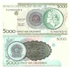 Brasil C-222 5.000 Cruzeiros 1990 FE