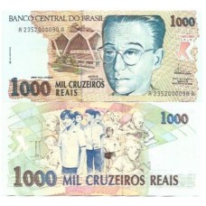 Brasil C-238 1.000 Cruzeiros Reais 1993 FE Brasil C-238 1.000 Cruzeiros Reais 1993 FE