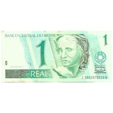 Brasil C-253 1 Real 2003 SOB - Manchas Brasil C-253 1 Real 2003 SOB - Manchas