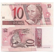 Brasil C-299 10 Reais 2008 FE