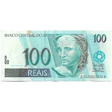 Brasil C-330 100 Reais 2007 Usada MBC Série A3125 Brasil C-330 100 Reais 2007 Usada MBC Série A3125