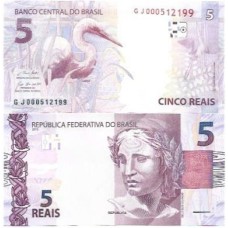 Brasil C-345 GJ 5 Reais 2019 FE Brasil C-345 GJ 5 Reais 2019 FE