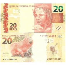 Brasil C-355 HE 20 Reais 2019 FE - Guedes/Campos Neto Brasil C-355 HE 20 Reais 2019 FE - Guedes/Campos Neto