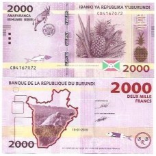 Burundi 2.000 Francs 2015 P-52a Fe Burundi 2.000 Francs 2015 P-52a Fe