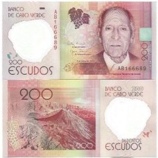 Cabo Verde 200 Escudos 2014 P-71a Polím FE