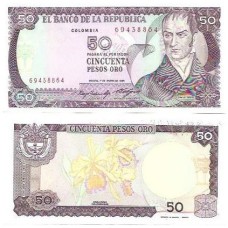 Colômbia 50 Pesos Oro 1985 Fe P-425a2