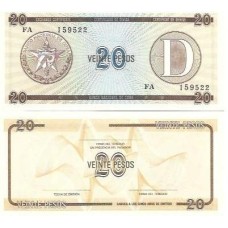 Cuba 20 Pesos 1985 P-FX36 FE Cuba 20 Pesos 1985 P-FX36 FE