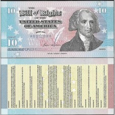 EUA, USA, 10 Dollars Bill Of Rights 2011 FE Polím Fantasia EUA, USA, 10 Dollars Bill Of Rights 2011 FE Polím Fantasia