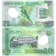 Gâmbia 20 Dalasis 2014 FE P-30a Comem Polím