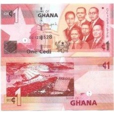 Ghana Gana 1 Cedi 2014 P-37e FE