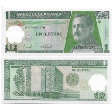 Guatemala 1 Quetzal 2006 FE P-109 Polím Guatemala 1 Quetzal 2006 FE P-109 Polím