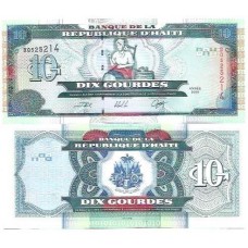 Haiti 10 Gourdes 2000 FE P-265a Haiti 10 Gourdes 2000 FE P-265a