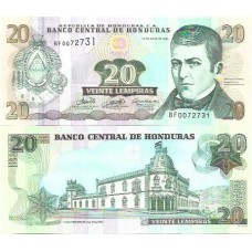 Honduras 20 Lempiras 2006 FE P-93a Honduras 20 Lempiras 2006 FE P-93a